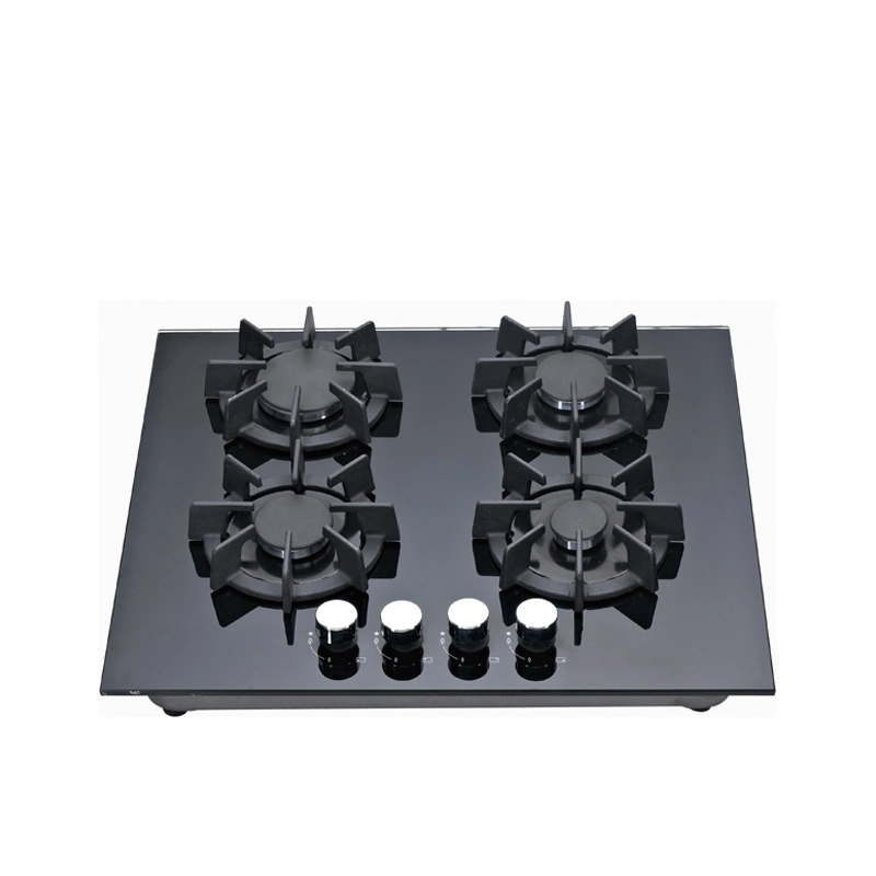 Glass Panel Gas Hob Four Burners