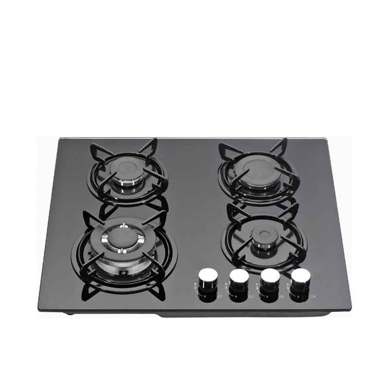 Glass Panel Gas Hob Four Burners